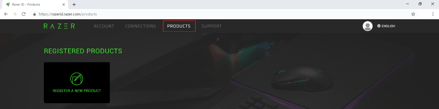 PRODUCTS tab in Synapse 3