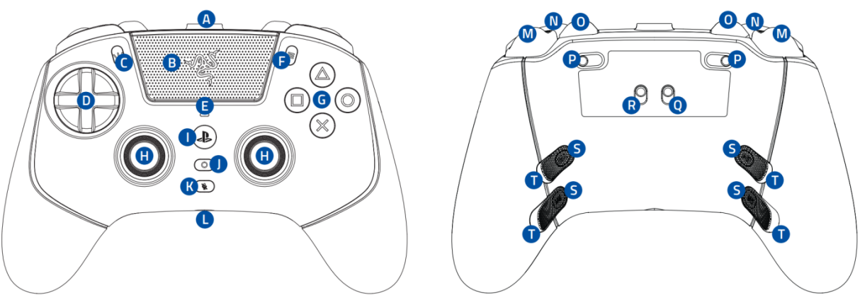 Razer Raiju V3 Pro layout diagram
