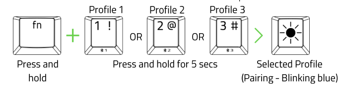 Press and hold fn key