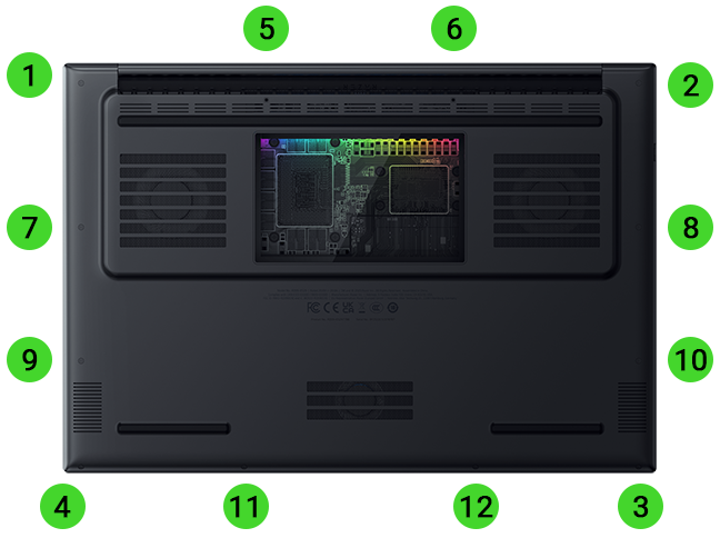 Razer Blade 18 back panel