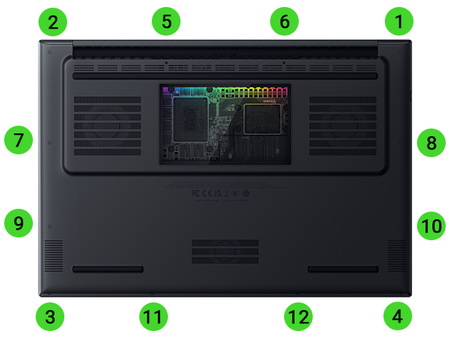 Razer Blade 18 back panel