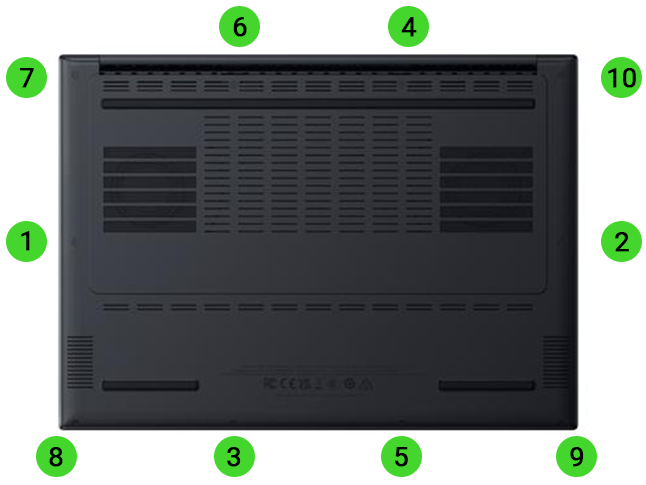 Razer Blade 14 back panel
