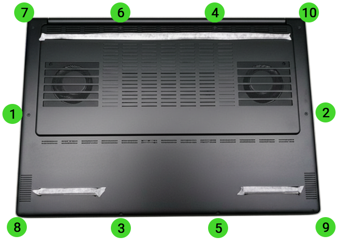 Razer Blade 16 back panel