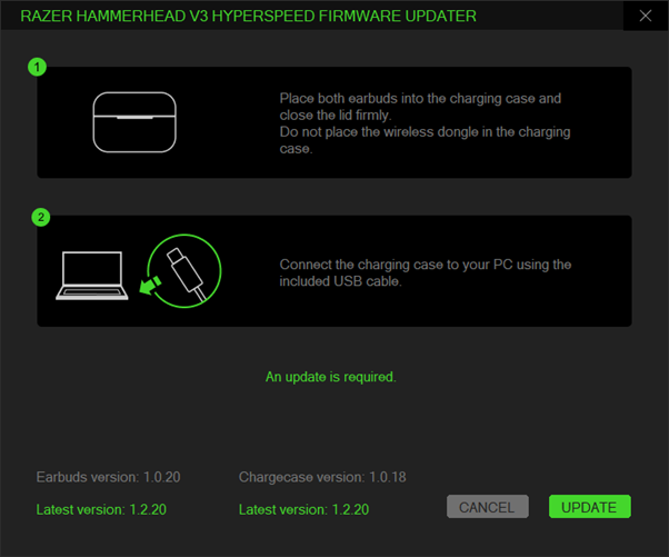 Connect the charging case to your PC