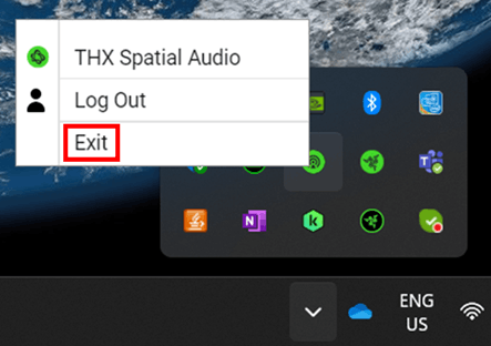 Razer AppEngine icon menu items