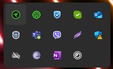 Right click Synapse on SysTray