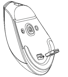 Razer Pro Click V2 bottom view diagram