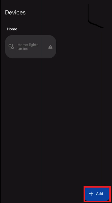 menu on the google home app