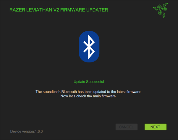 Updater initiation window