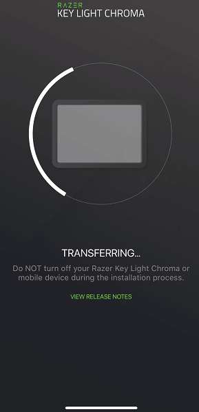 Update process completion window
