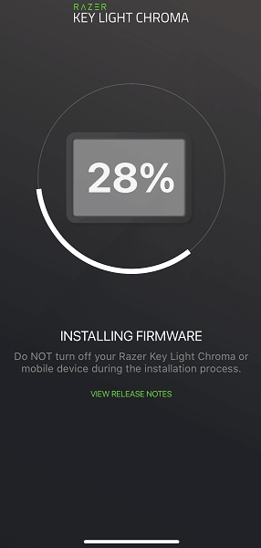 Update process completion window