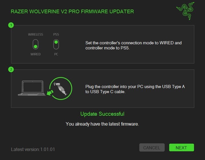 Razer Wolverine V2 Pro Firmware Updater RZ0604710