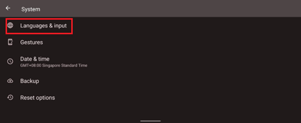 Razer Edge Languages & Input