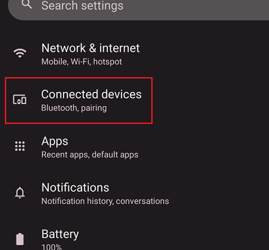 Location of Connected devices. 