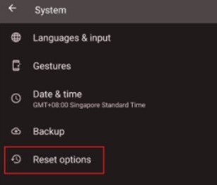 Razer Edge Reset options