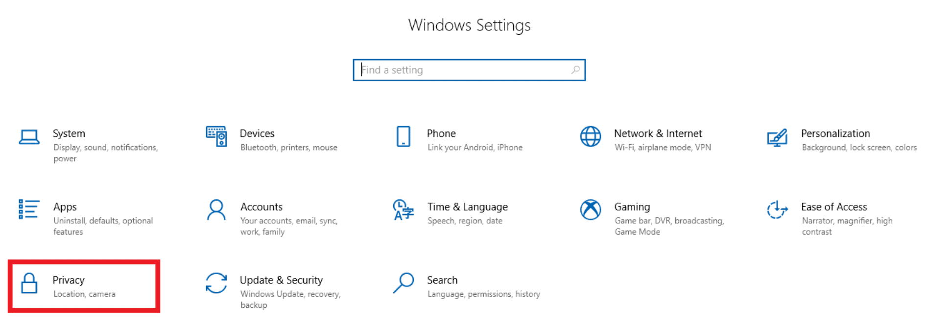 Windows Microphone settings
