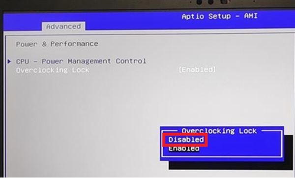 BIOS Overclocking Lock